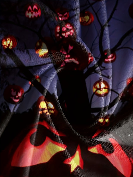 Men's Halloween Pumpkin Light Hoodie Casual Hooded Sweatshirt
