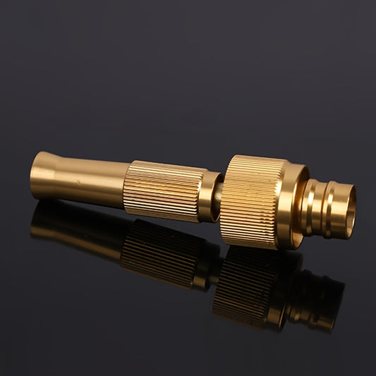 Water Spray Gun Nozzle Hose Metal Brass Car Lawn Garden High Pressure Solid