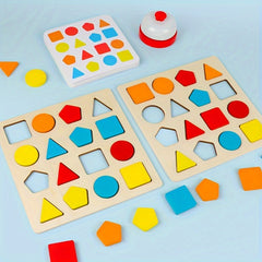 Geometric Shape Matching Board Wooden Educational Toy