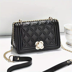 Rhombus Embossed Crossbody Bag Quilted Shoulder Bag