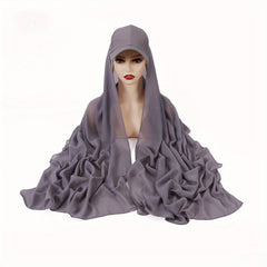 Chiffon Scarf Baseball Cap 2 Piece Set Breathable Sun Proof Hat