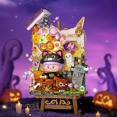 1386pcs Mini Pumpkin Building Blocks Jigsaw Puzzle Toy Halloween Gift Set
