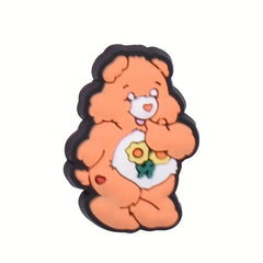 25pcs Bear Pattern Charms Shoes Slippers Decoration Accessories