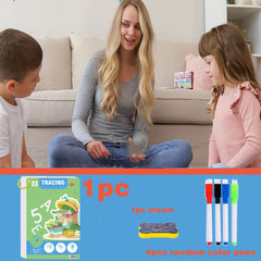 Reusable Erasable Exercise Book Set with Pen for Kids Ages 3-8
