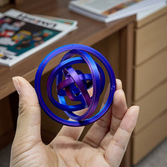 3D Printed Fidget Spinner Relax Spinning Top with Colorful Stripes