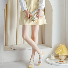 5 Pairs Floral Print Low Cut Ankle S Women Stockings Hosiery