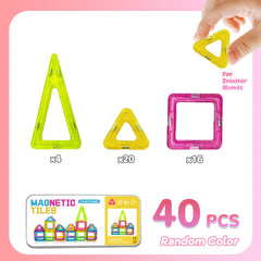 Mini Magnetic Building Blocks Toy Set for Kids with Iron Box