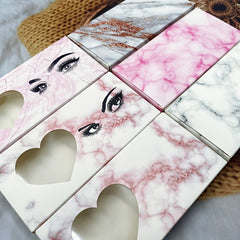 5 Pcs False Eyelash Storage Box Portable Empty Eyelash Packaging