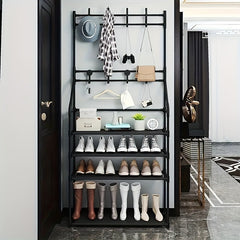 Stainless Steel Floor Clothes Rack Assembly
