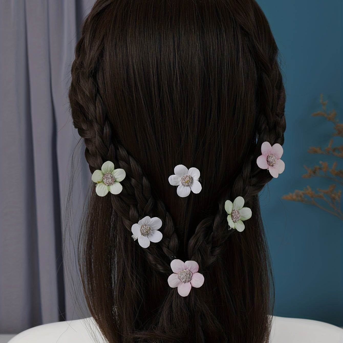 6pcs Daisy Flower Hair Clip for Girls