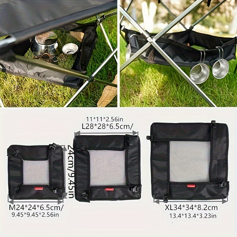 Camping Table Hanging Net Basket Portable Mesh Organizer
