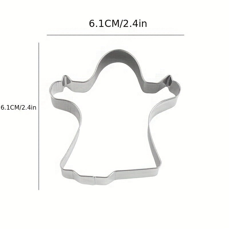 7pcs Halloween Cookie Cutters Stainless Steel Candy Mold Pumpkin Witch Molds
