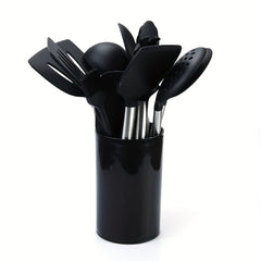 15pcs Silicone Stainless Steel Kitchen Utensils Set