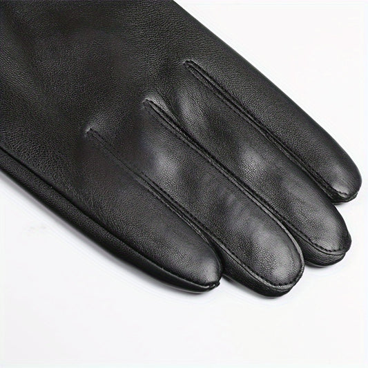 Men's Winter Motorcycle Gloves Touch Screen Outdoor Warm Decorative Gloves