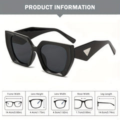 Men's UV Protection Polygonal Frame Sunglasses Retro Style