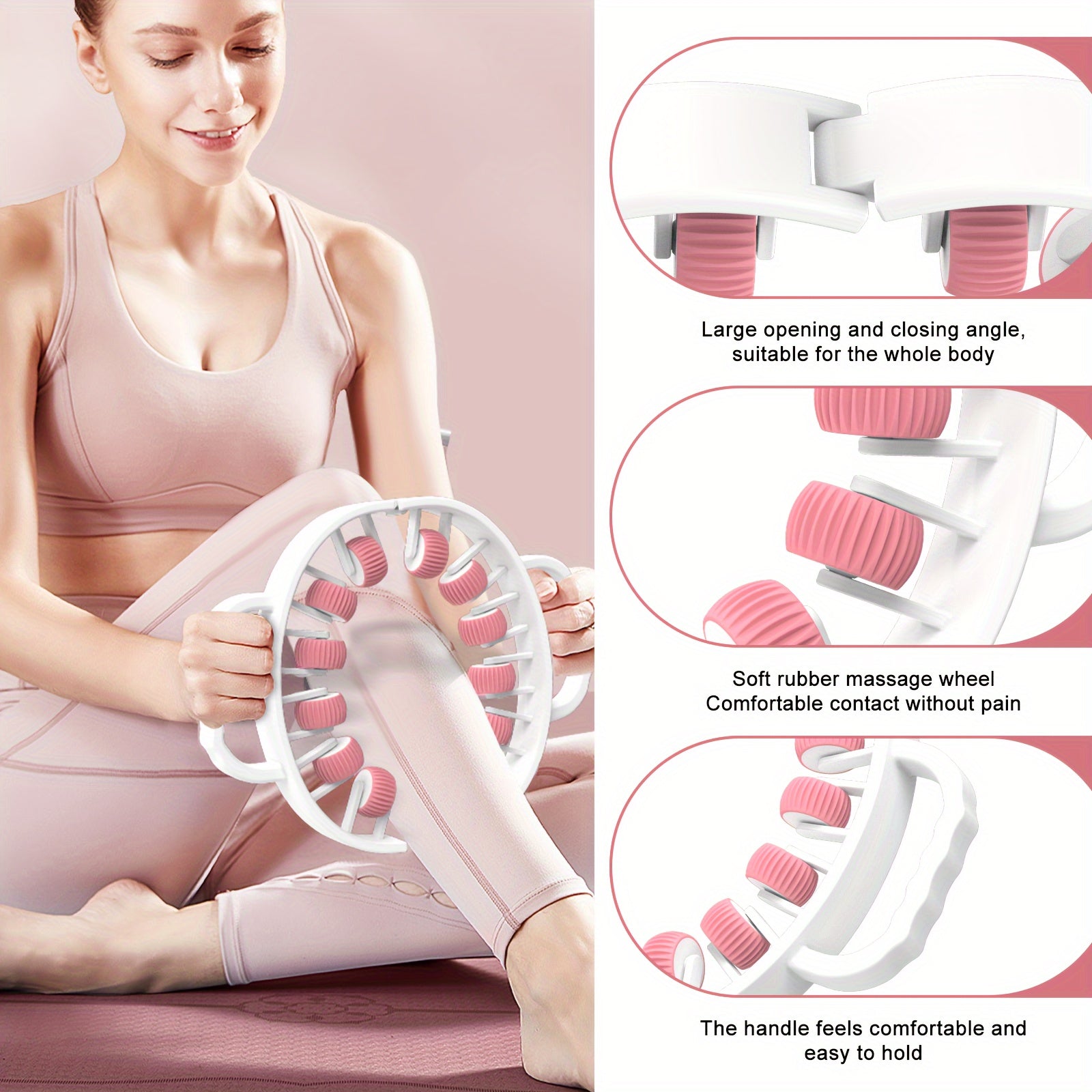 Plastic Cellulite Massager for Whole Body - Manual Fat Removal Roller