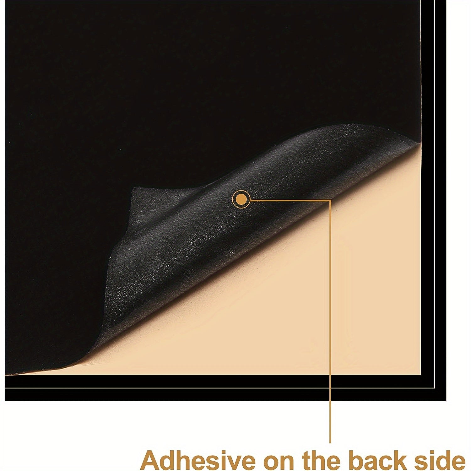 3pcs Peel and Stick Felt Board Adhesive Backing Self Adhesive Flocking Cloth