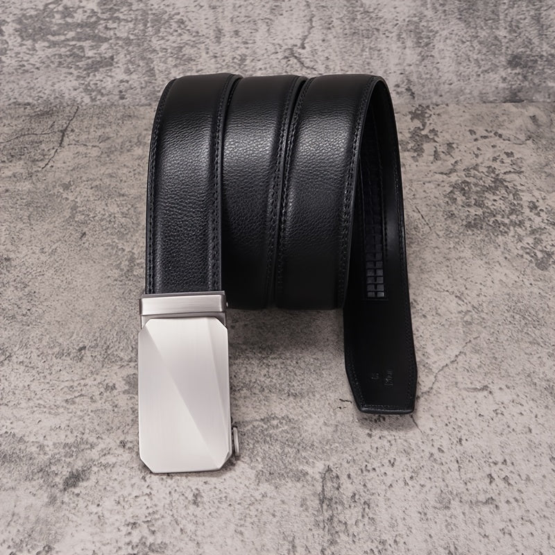Men's Automatic Buckle Belt Business Casual Cowhide Belt