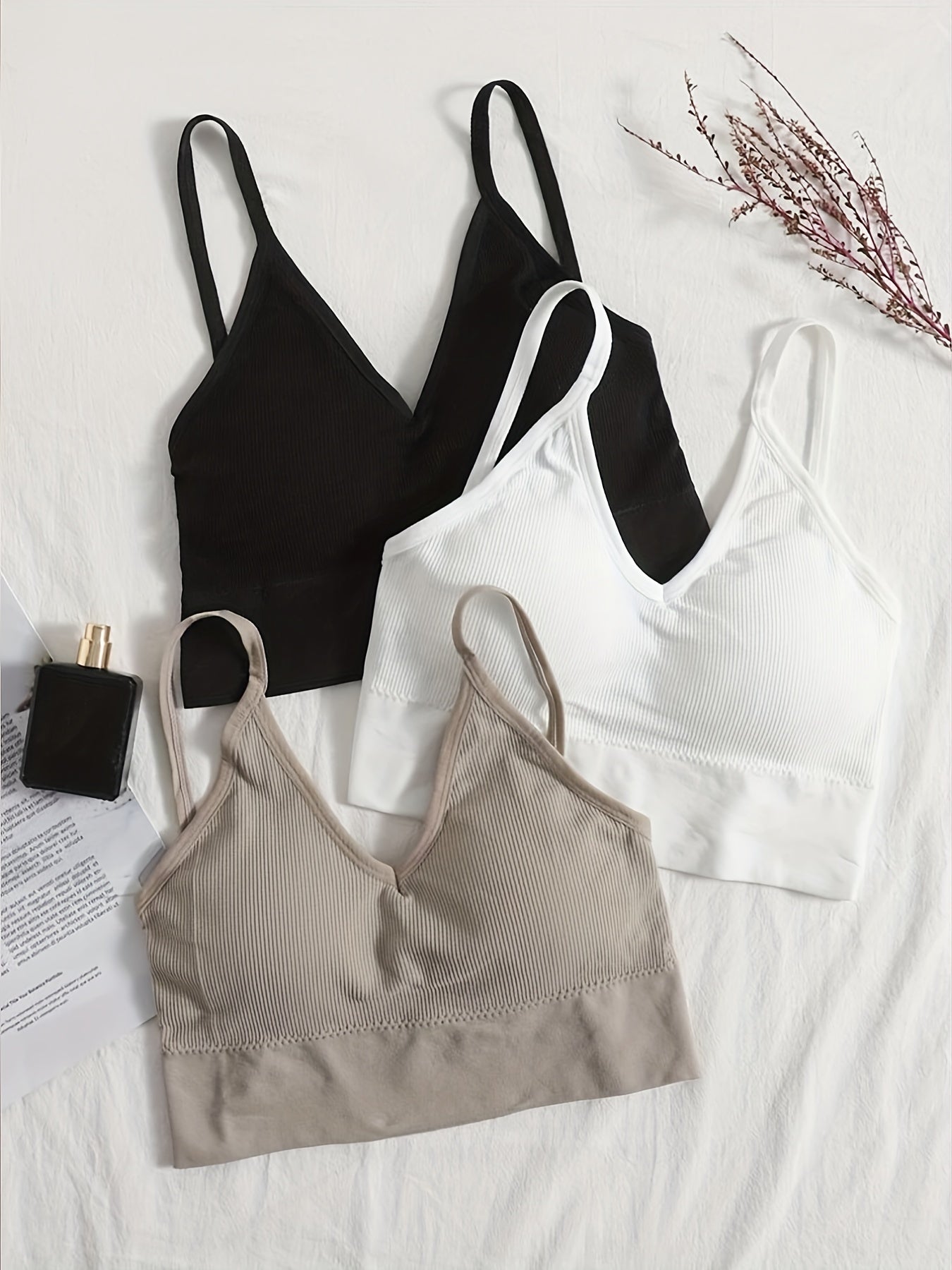 Solid Ribbed Cami Crop Tops Criss Cross Back Hollow Out Top