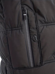 Men's Warm Zipper Pocket Jacket with Fur Collar