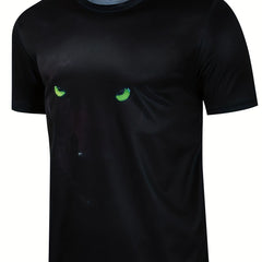 Men's Leopard Graphic T Shirt 3D Print Breathable Summer Outdoors