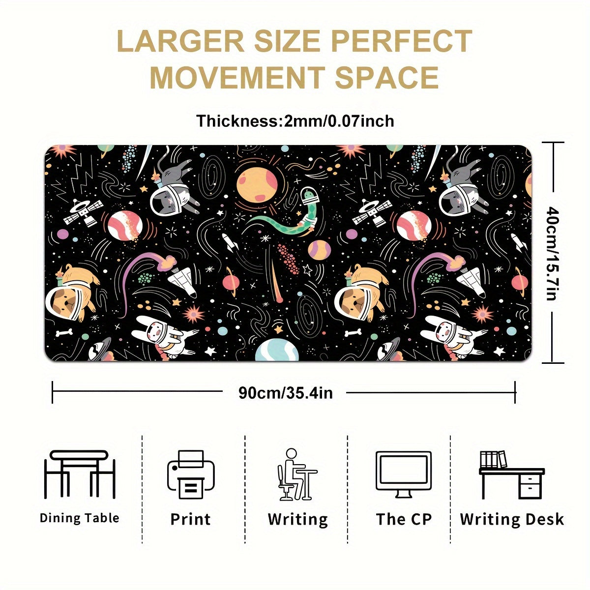 Cartoon Animal Mouse Pad Rubber Anti-skid Electronic Sports Mouse Pad