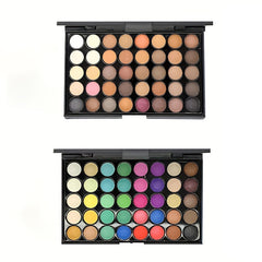 Rainbow Tone Eye Shadow Palette - High Pigment Mineral Matte Shimmer Glitter