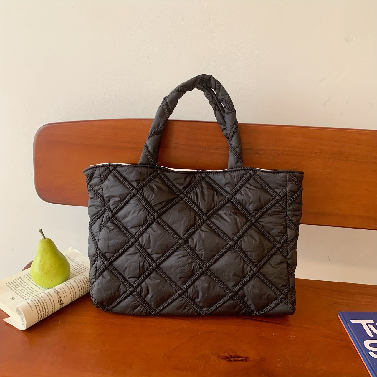 Quilted Crossbody Bag Nylon Shoulder Bag Women's Casual Handbag