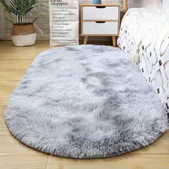Soft Plush Furry Floor Rug for Bedroom - Non Slip Machine Washable