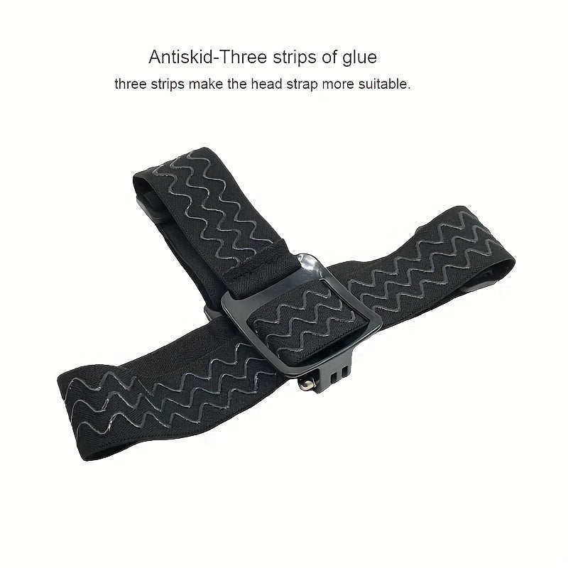 Adjustable Head Strap for Action Camera - Secure and Comfortable Mount