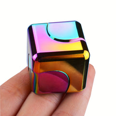 Red Iridescent Spinner Cube High Speed Bearing Relax Fidget Toy
