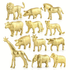 Zoo Wild Animal Model Set Jungle Animal Toy Set Tiger Lion Elephant Giraffe