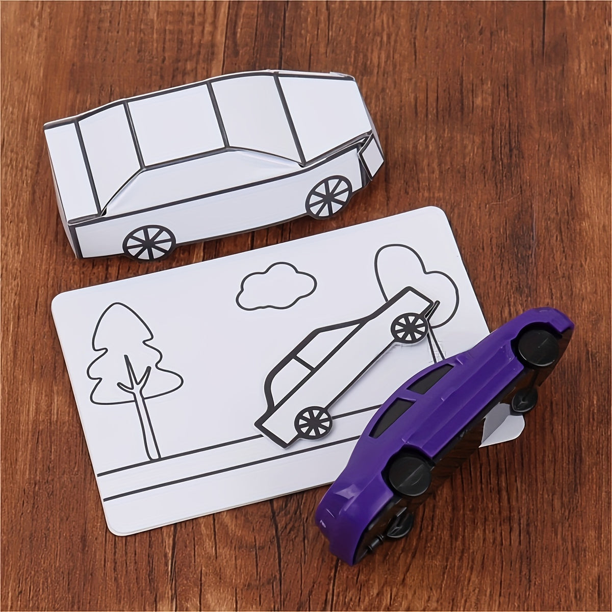 3D Paper Car Illusion Trick Kit for Magicians