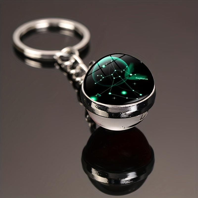 Starry Sky Alloy Keychain Pendant Small Key Chain Gift