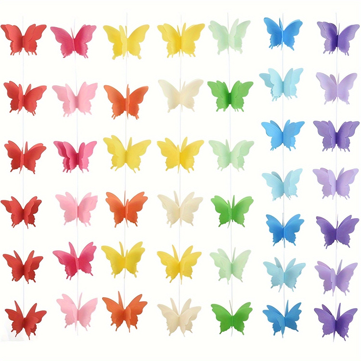 3pcs Large 3D Butterfly Pull Flower Wedding Birthday Party Decoration