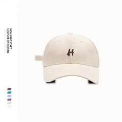 Embroidery Cotton Baseball Cap Solid Casual Couple Dad Hats Unisex