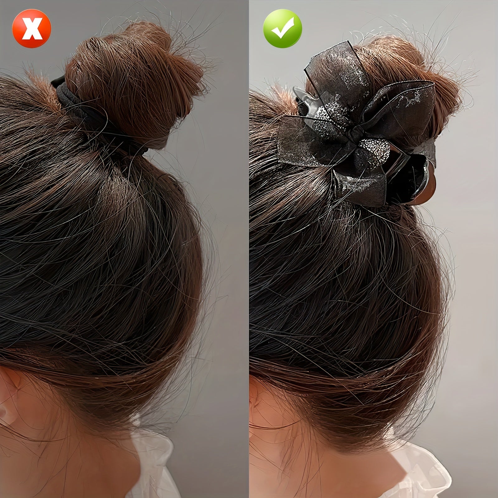 Rhinestone Bow Hair Claw Clip for Women