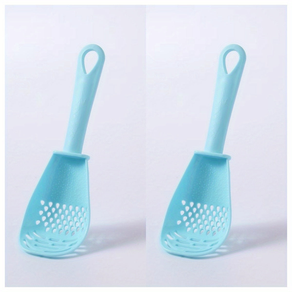 2pcs Cooking Spoon Colander Strainer for Draining Mashing