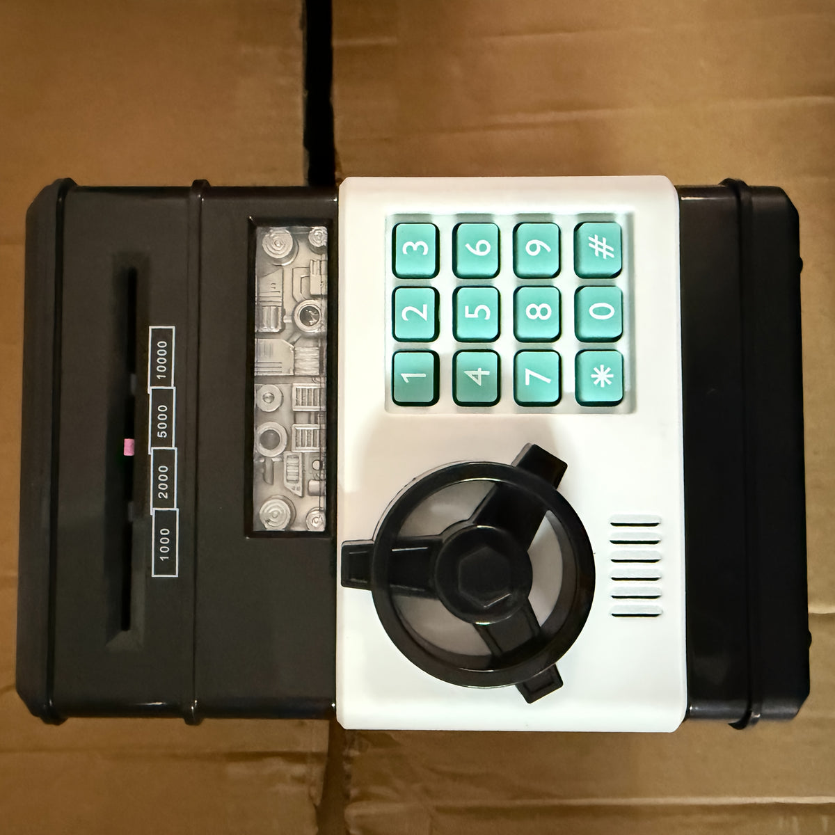 Kids ATM Money Box Interactive Safe with Coin & Bill Slot