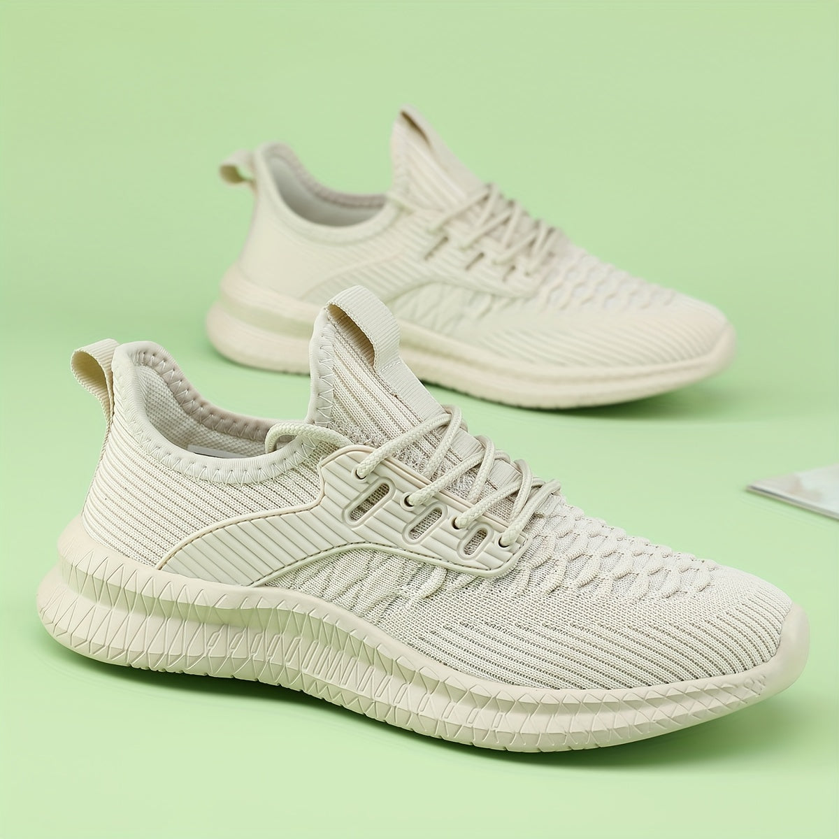 Women's Mesh Lace Up Running Shoes Comfortable Non slip Outdoor Sneakers