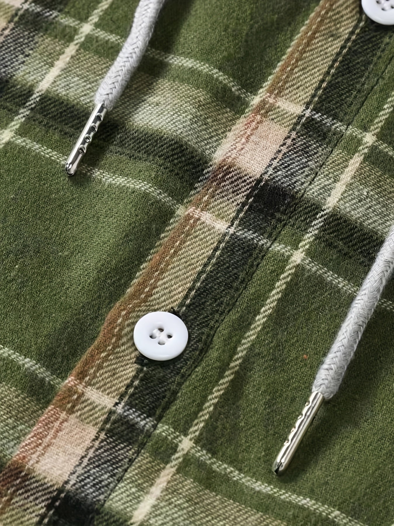 Men's Plaid Hooded Shirt Jacket for Autumn Winter