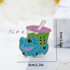 Men's Bubble Tea Lapel Pin