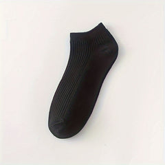 6pairs Soft Solid Low Cut Ankle Socks