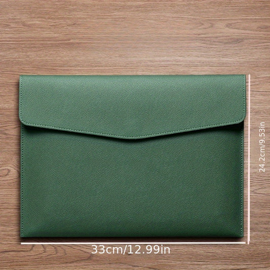 High End Business Waterproof Faux Leather File Bag A4 Paper File Bag