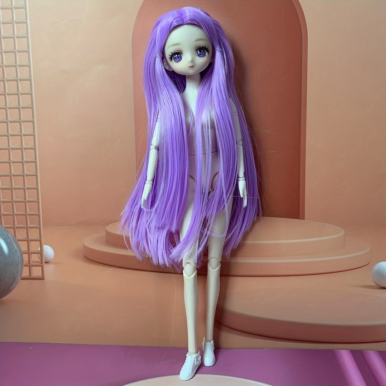 26 Doll 11 81inch Skinny Cartoon 3D Animation Face Dream Eyes 26 Flat Body Doll