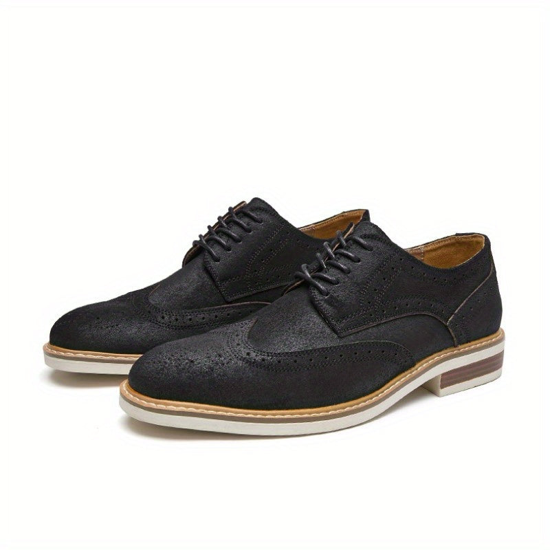 Men's Lace up Brogue Oxford Shoes for Office Business