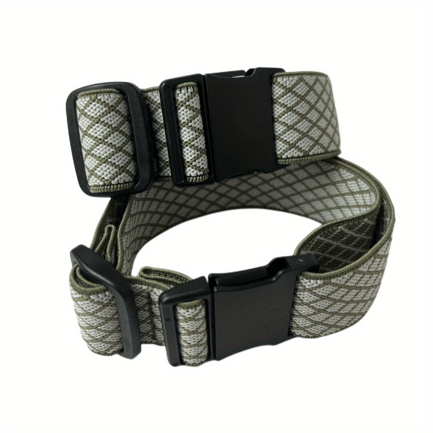 2 Pack No Show Elastic Belt Pants Adjuster Plastic Buckle