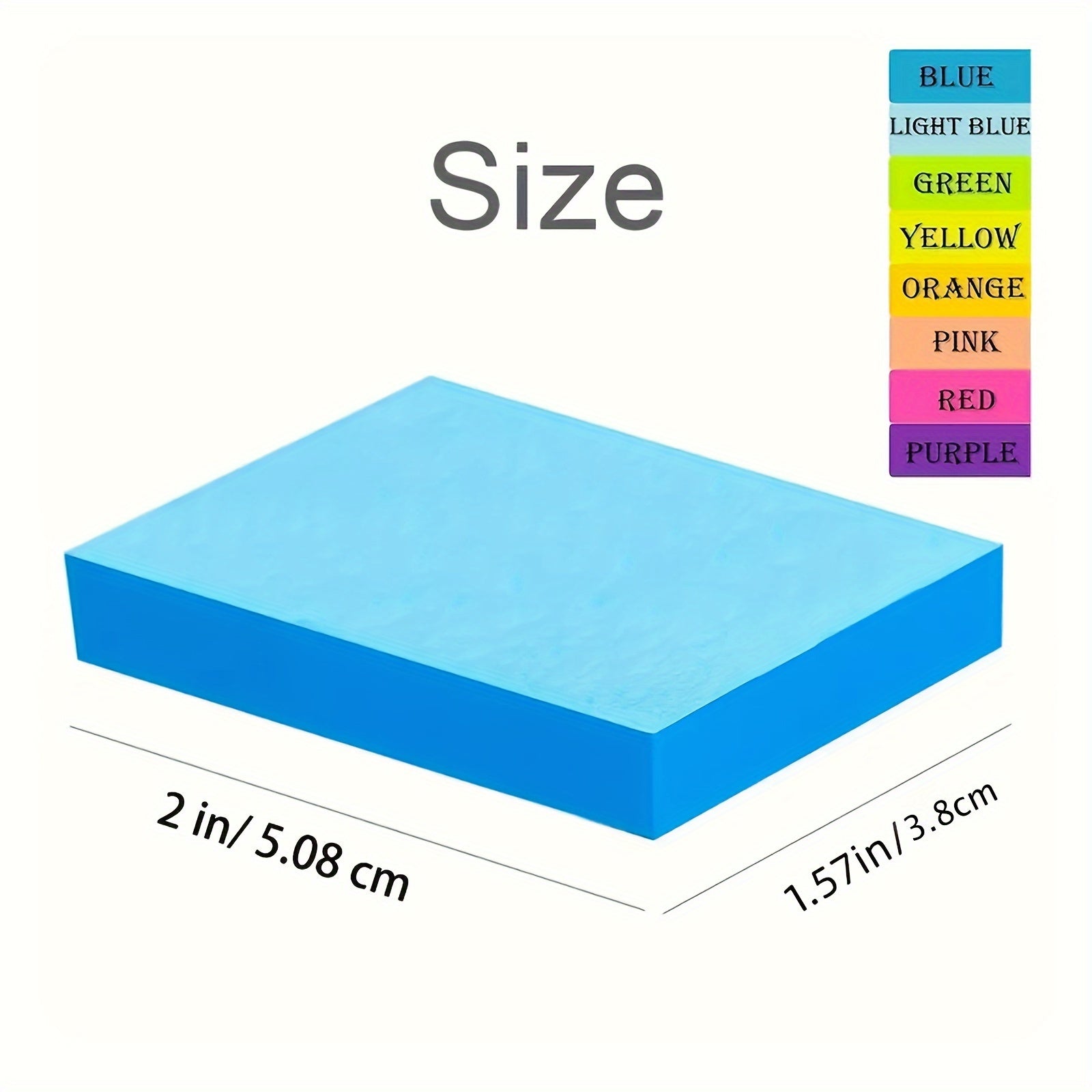 16pcs Fluorescent Sticky Notes Mini Small Note Pad Student Stationery