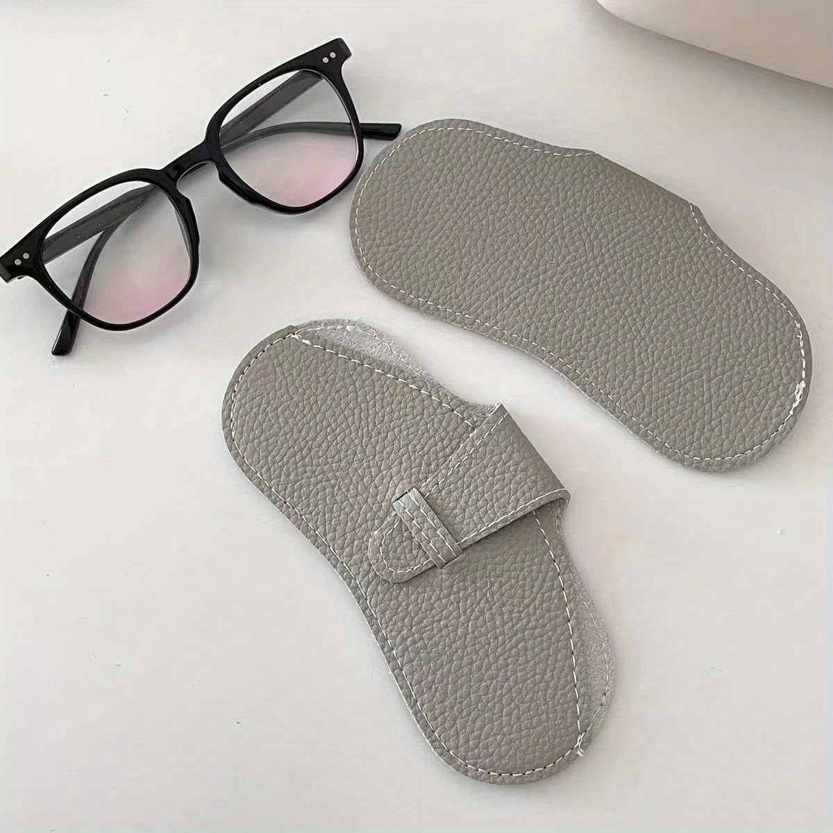 Lychee Embossed Glasses Cover Sunglasses Reading Glasses Pouch Case