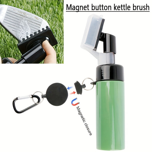 Portable Golf Club Cleaning Brush with Water Spray Bottle